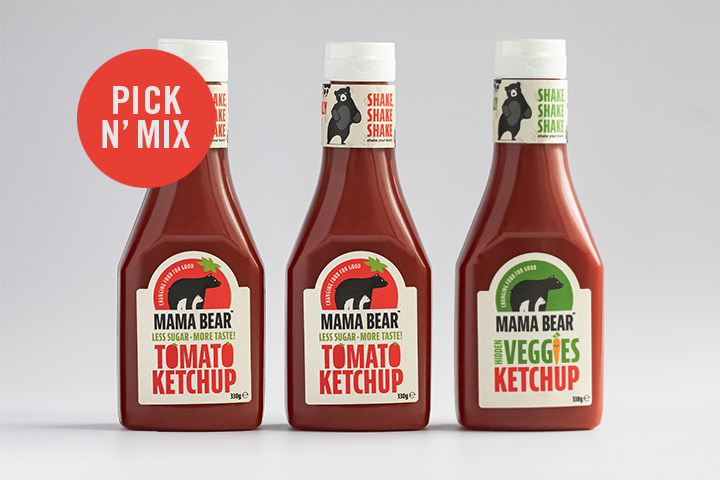 Mama Bear Ketchup Range 3 x 330g